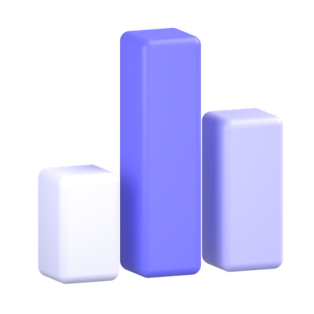 Bar Graph  3D Icon