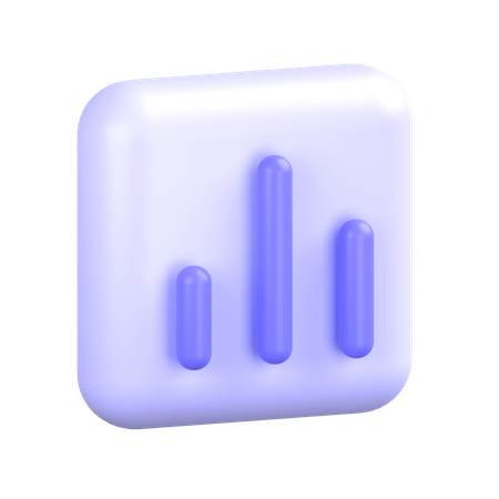 Bar Graph  3D Icon