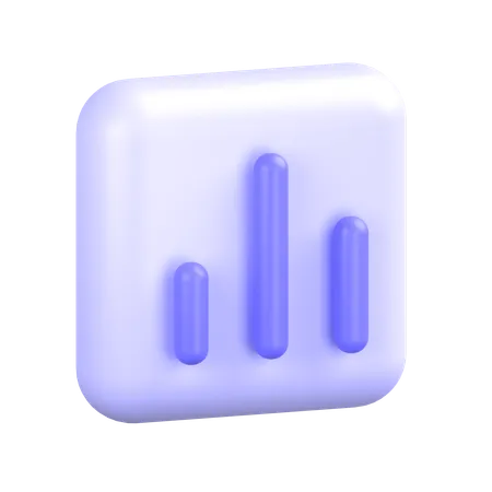 Bar Graph  3D Icon