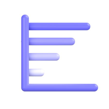 Bar Graph  3D Icon