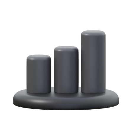 Bar Graph  3D Icon