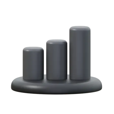 Bar Graph  3D Icon