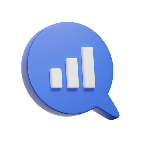 Bar Graph  3D Icon