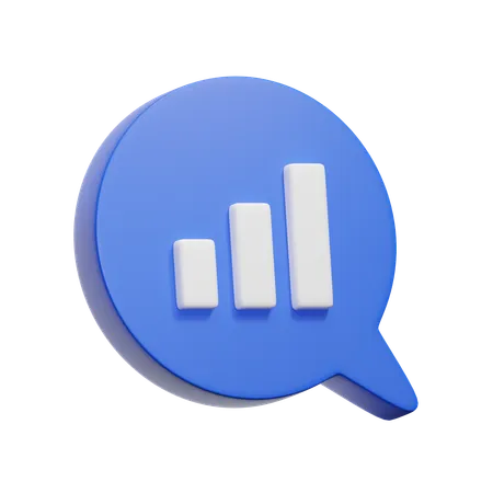 Bar Graph  3D Icon