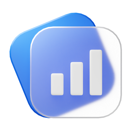 Bar Graph  3D Icon