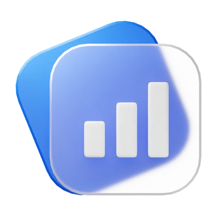 Bar Graph  3D Icon