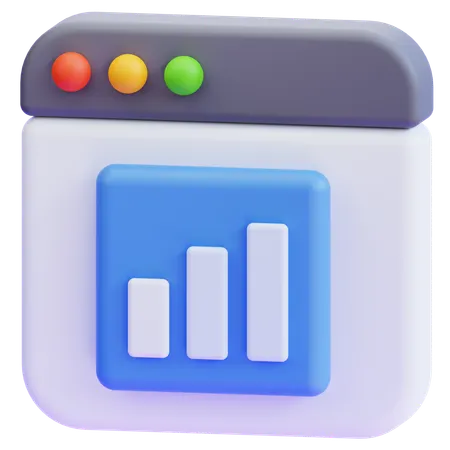 Bar Graph  3D Icon