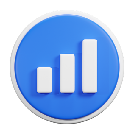 Bar Graph  3D Icon