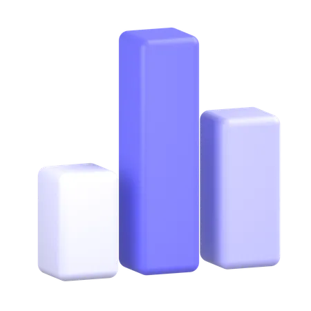 Bar Graph  3D Icon