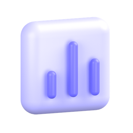 Bar Graph  3D Icon