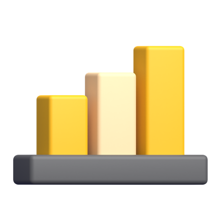 Bar Graph  3D Icon