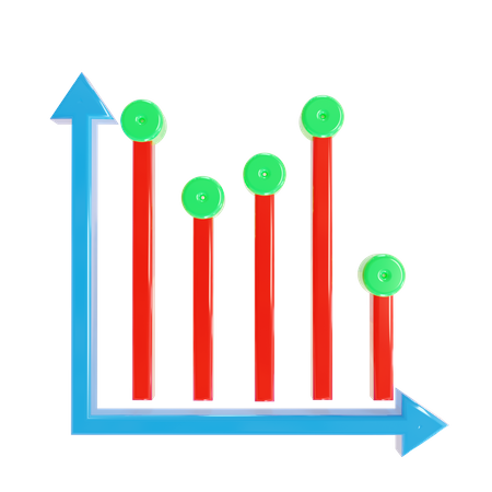 Bar Graph  3D Icon