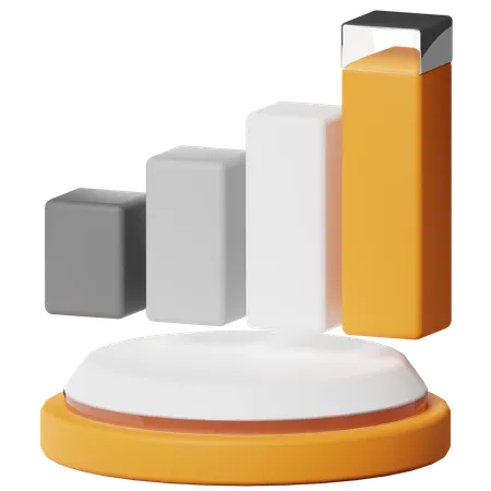 Bar Graph  3D Icon