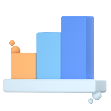 Bar Graph  3D Icon