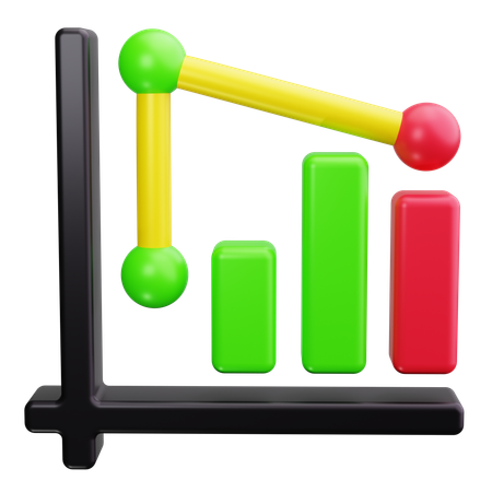 Bar Graph  3D Icon