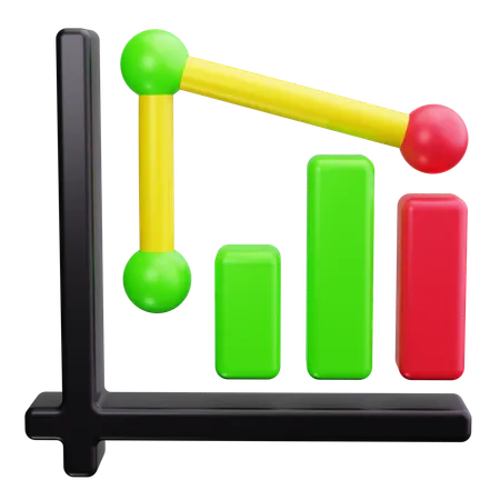 Bar Graph  3D Icon