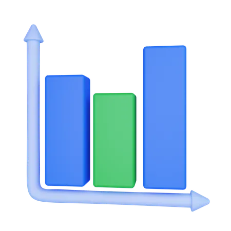 Bar Graph  3D Icon