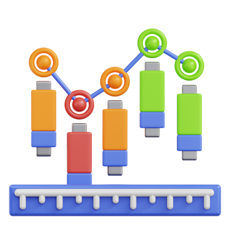 Bar Graph  3D Icon
