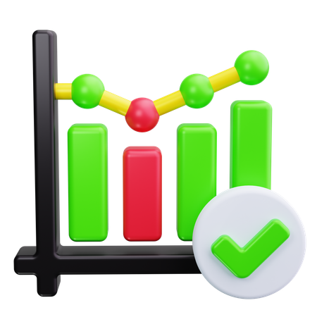 Bar Graph  3D Icon