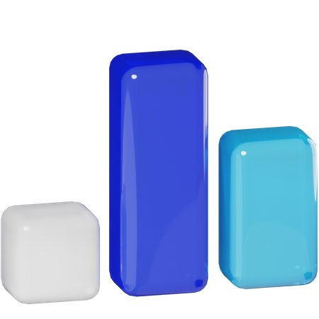 Bar Graph  3D Icon