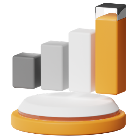 Bar Graph  3D Icon