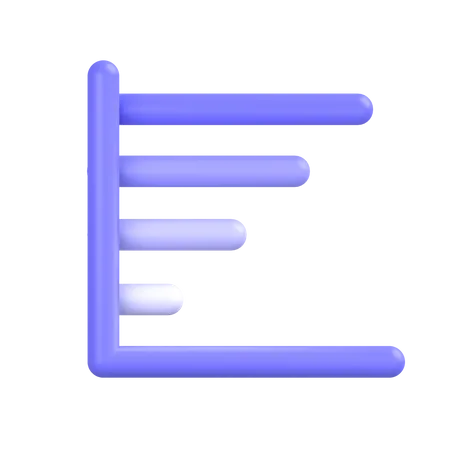 Bar-graph 3D Icon