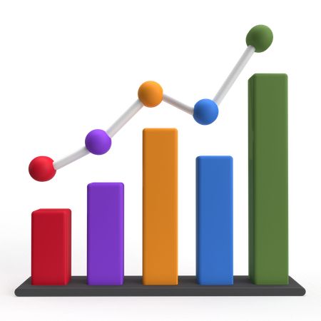 Bar Graphs  3D Icon