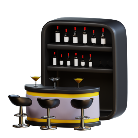 Bar lounge  3D Icon