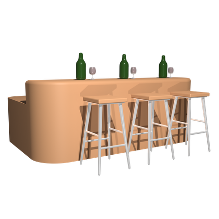 Bar Stool  3D Icon