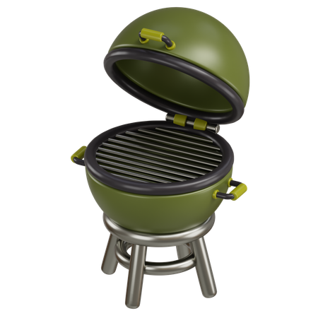 Parrilla de barbacoa  3D Icon