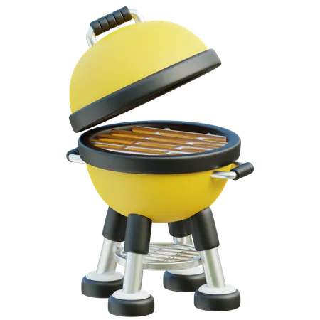 Parrilla de barbacoa  3D Icon