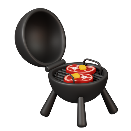 Parrilla de barbacoa  3D Icon