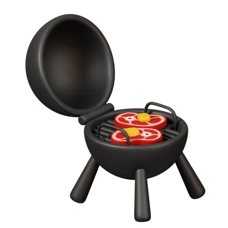 Parrilla de barbacoa  3D Icon