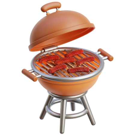 Parrilla de barbacoa  3D Icon