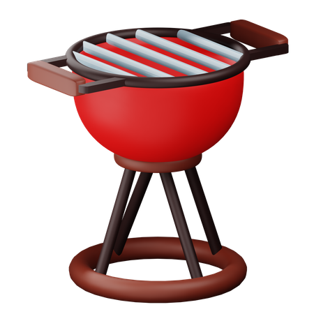 Parrilla de barbacoa  3D Icon