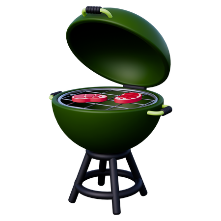 Parrilla de barbacoa  3D Icon