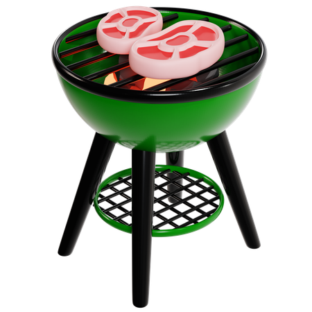 Barbacoa para acampar  3D Icon