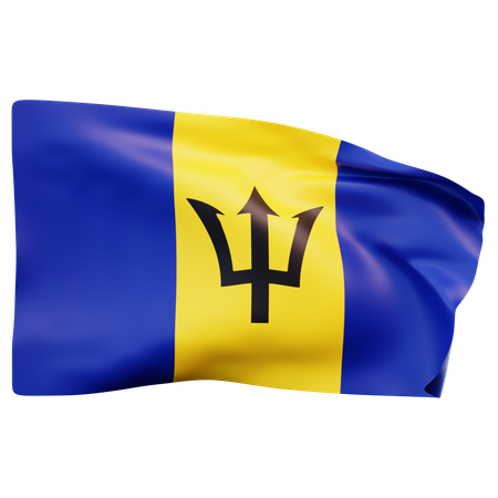 Bandeira de Barbados  3D Icon