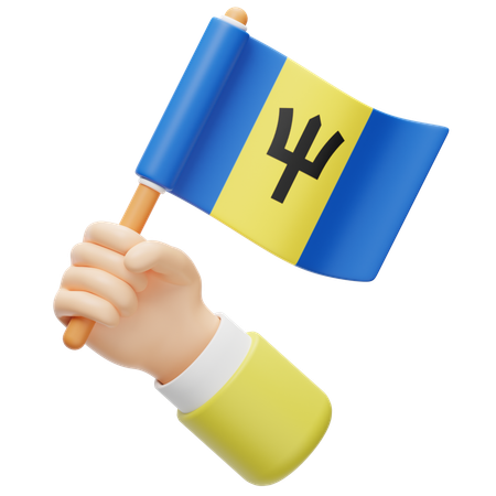 Barbados Flag  3D Icon
