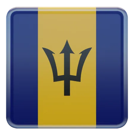 Barbados Flag  3D Illustration