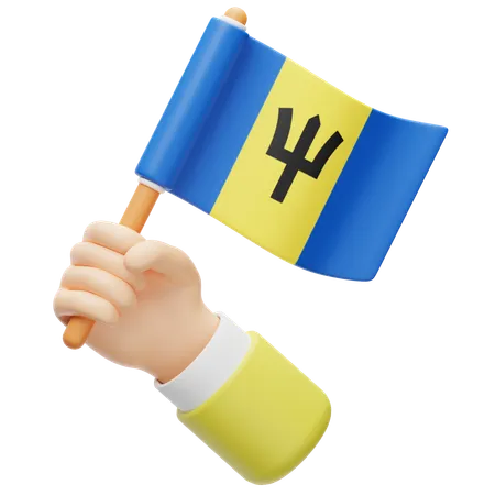 Barbados-Flagge  3D Icon