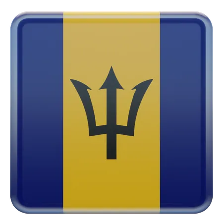 Barbados-Flagge  3D Flag