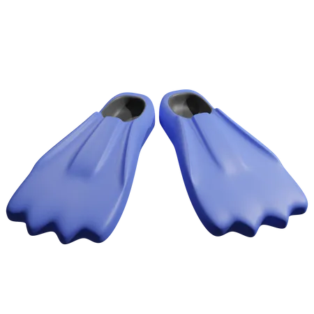 Nadadeiras de mergulho  3D Icon