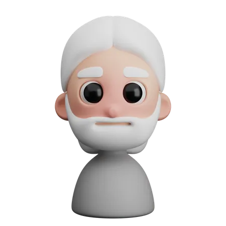 Homme à barbe  3D Icon