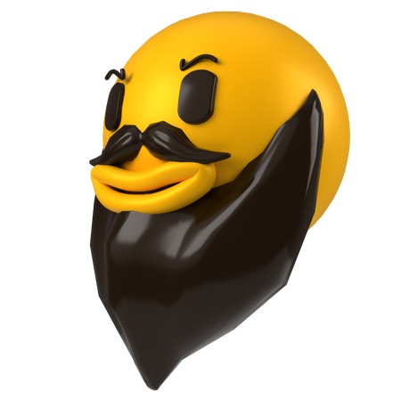 Visage de barbe  3D Icon