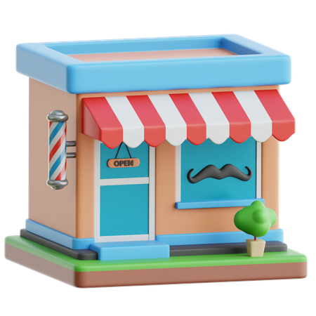 Barbearia  3D Icon