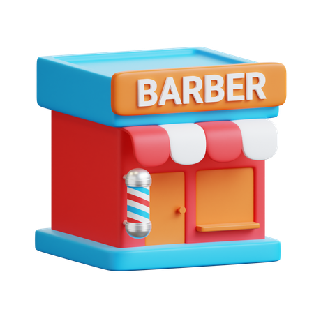 Barbearia  3D Icon