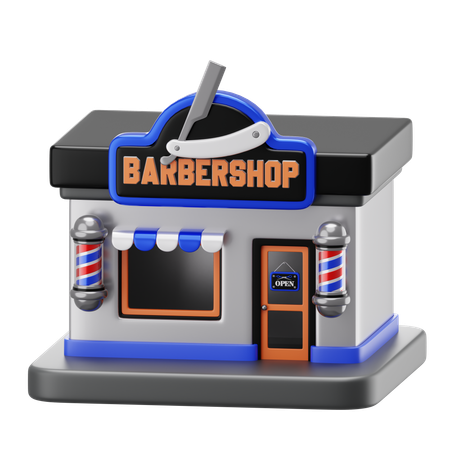 Barbearia  3D Icon