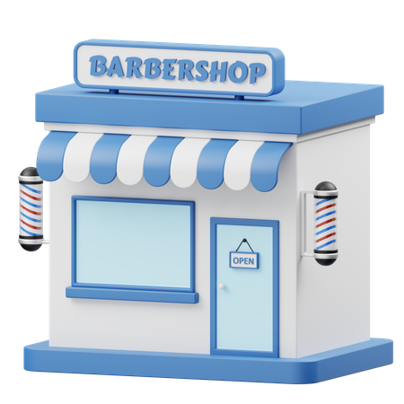 Barbearia  3D Icon