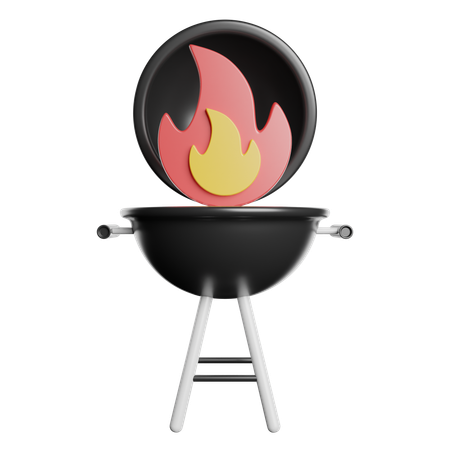 Un barbecue  3D Icon